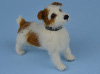 Needle felted Little Bom the Jack Russell terrier
