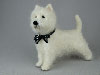 "Freddie", West Highland White Terrier needle felted figurine